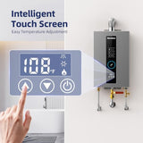 Tankless Water Heater, Novieex On Demand Water Heater Propane Gas, Up to 3.6 GPM, 86,000 BTU Instant Hot Water Heater with LED Display, Indoor Installation, 2-3 Point Use for Family Bathroom Kitchen