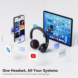 Dytole Wireless Headset with Mic for Work-Bluetooth 5.3 Headset with Microphone Noise Cancelling