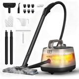 Carpet Steam Cleaner for Home, 293°F 58 PSI Powerful Multipurpose Handheld Steam Mop, 21 Attachments, 50Oz Capacity, Heavy Duty Steamer for Carpets, Floors, Cars, Tiles, Crack Cleaning, Turquoise