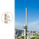 Dual Band Fiberglass Base Antenna with Ground Plane Kit, 17” VHF/UHF 136-174mhz/400-470mhz Repeater Antenna for Mobile Radio Transceiver, HT, Scanner