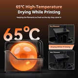 Anycubic Kobra S1 ACE 2 Pro Combo FDM 3D Printer, Quiet CoreXY Enclosed 3D Printer, Auto Filament 4 Colors with 4 ACE 2 Pro Dryer Box