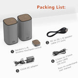 Computer Speakers with Wireless Touch Control Pod for PC Laptop/Desktop Wireless Stereo Gaming Speakers