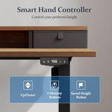 63 Inch Electric Standing Desk with Drawers, Adjustable Height Small Sit Stand Desk for Home Office