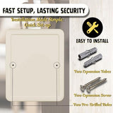 Flexzion Key Box Wall Mount with Code, Key Cabinet with 60 Key Holder Organizer Locker Case