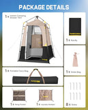 FanttikOutdoor Zeta A1 Pro Shower Tent 1 Rooms, Portable Privacy Shelter for Shower & Dressing, Instant Setup in 60 Seconds with Rainfly & Windproof, Ideal for Camping & Hiking, Fishing, Beach