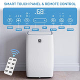 Portable Air Conditioners 12,000 BTUs, Room AC Unit Portable With 4 Modes, Cool/Dehumidifier/Fan/Sleep Mode/24Hrs Timer, Remote Controller,Up to 550 Sq.Ft