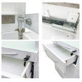 5 Drawer Mobile Dental File Storage Cabinet Stainless Steel White Medical Assistant's