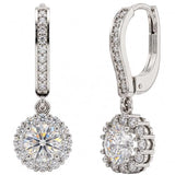 14k Gold GRA Moissanite & IGI Lab Grown Diamond Earrings