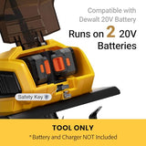 Mellif 40V Cordless Garden Tiller/Cultivator Compatible with Dewalt 20v Max Battery (Tool Bare) 14.2'' Width 8.7'' Depth 16 Steel Tines