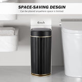 Trash Can with Lid 2 Gallon Sensor Trash Bin, Automatic Narrow Garbage Can