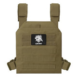 Adjustable Weighted Vest for Men Women – Tactical Vest for Rucking, HIIT & CrossFit, Fits 10x12 Plates, 600D Breathable Weight Vest, Weights Not Included