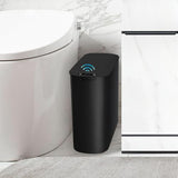 TIPGO Automatic Motion Sensor Bathroom Trash Can with Lid, 2.6 Gallon Touchless Trash Bin (Black)