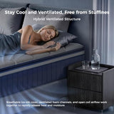 Sweetnight CoolNest Hybrid King Size Mattress 14 Inch, Cooling Pillow Top