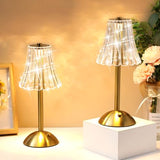 Liliful 30 Pcs Cordless Table Lamp Rechargeable Touch LED Small Gold Portable Battery Operated USB-c Desk Lamp