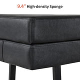 Waiting Room Chairs, Heavy Duty Office Guest Reception Bench, Faux Leather Upholstered Lobby Chairs for Salon