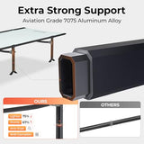 KingCamp Camping Cots for Adults, 1000D Cationic Oxford Heavy Duty Folding Cot, Extra Wide 28" Ultralight Portable Sleeping Bed for Tent, Office Nap, Travel, Supports 441 lbs with 7075 Aluminum Frame