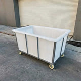 Industrial Dollies with Handle, Heavy Duty Hand Push Material Transport Trolley, Utility Cart with Wheels
