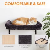 Teynouk 5in1 Cat Wall Shelves Climbing Systems, Large Cat Furniture Shelf Set Wall Hanging Mounted, Sisal Scratching Perch Bed 2 Steps Tower Tree for Indoor House Corner Ladder