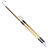 Gaffer Sportfishing 2-Piece Extendable Fishing Gaff Hook - Heavy-Duty Fishing Gaff Pole with Stainless Steel Hook - Durable, Corrosion-Resistant Design for Saltwater & Freshwater Fishing Pole - Gold