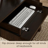 Large Executive Desk with Roman Column Design, for Boss Office Home Office 3 Drawers incl. File Drawer