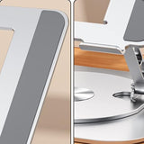QERTYHJK Laptop Stand 360° Rotatable Notebook Holder Liftable Aluminum