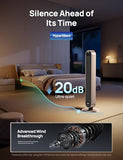 DREO Smart Tower Fan Voice Control, 120° Oscillating Fan Works with Alexa/Google/App/Remote, 42 Inch, 20dB Quiet DC Bladeless Fan for Bedroom,12 Speeds, Floor Fan for Home, Office