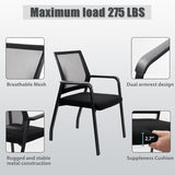Desk Chair No Wheels, Arm Chair with Ergonomic Lumbar Support and Thickened Seats Cushion