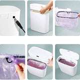 Automatic Trash Can Household Narrow Trash Can with Lid Plastic Toilet Smart Trash Can Bedroom