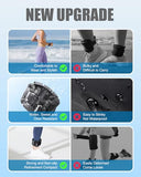 DAILYLIFE Adjustable Ankle Weights Wrist Weights Set (2.2 lbs Pair) Comfortable Silicone Hand Leg Weight Straps, Incremental Leg Arm Weights, Black