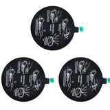 UAYESOK Dashboard Windshield Suction Cup Disk Mounting Pad Plate for Car Phone Holder Handheld Radio Mount, 78mm Strong Adhesive Disc (3 Packs)