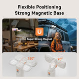4-in-1 Camping Light, Work Light, Video Flashlight 2000LM Rechargeable 120H Runtime, 10000mAh Power Bank, 2700K-6500K CCT Adjustable Magnetic Tripod, IP54 Waterproof Outdoor Emergency Lantern