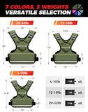 BAGAIL Adjustable Weighted Vest for Men 20-32lb, Comfortable U-Neck Rucking Vest with 6 Removable Weights, Storage Pocket and Reflective Strips for Strength Training