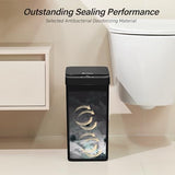 FRESHLIX Motion Sensor Trash Can, 2 Pack 2.6 Gallon Automatic Touchless