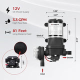 CAMPLUX Tankless Water Heater Outdoor, 4.22 GPM Propane Water Heater with 3.3 GPM Water Pump Kit & Pipe Strainer, for Off Grid, Cabins, 110,000 BTU, BD422P120