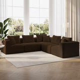 Novilla 106" Modular Sectional Sofa, V Shape Sectional Couch