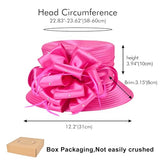 2026 Bucket Hat for Women Ladies Girls, Organza Fascinator for Tea Party Bridal Church Derby Kentucky, Sun Hats