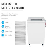 ideal. 4005 Cross Cut Commercial Office Paper Shredder with Automatic Oiler, Continuous Operation