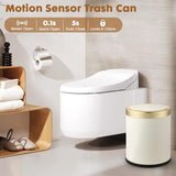 onlcuk Automatic Motion Sensor Bathroom Trash Can with Lid, 2.8 Gallon Touchless