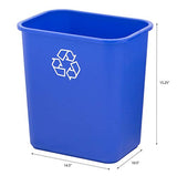 United Solutions 7 Gallon / 28 Quart Space Saving Recycling Bin, Fits Under Desk and Small, Narrow Spaces in Commercial