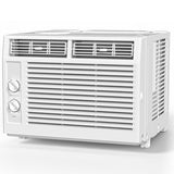 Antarctic Star 5,000 BTU Small Window Air Conditioner Unit Cool Up to 150 Sq.ft, Window AC Unit with Cool and Fan Mode, Quiet Operation, Adjustable Window Fit, Intuitive Mechanical Controls, White