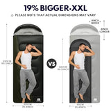 TANSTRIDER XXL Sleeping Bags for Adults Warm Weather,Camping Sleeping Bag for Kids with Compression Sack,4 Season Camping Essentials Gear for Hiking,Traveling,Outdoor,Backpacking,Climbing