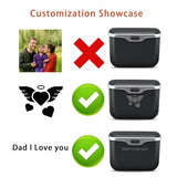 MAIBAOYUAN Custom Text Car Trash Can with Lid,Leakproof Auto Garbage Bin