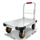Duty Flatbed Push Cart Dolly Hand Truck Platform Truck