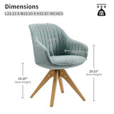 Art Leon Desk Chair No Wheels - Mid Century Modern Office Chair