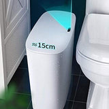 Automatic Trash Can Household Narrow Trash Can with Lid Plastic Toilet Smart Trash Can Bedroom