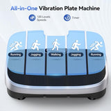 HTM Vibration Plate Exercise Machine - 330lbs Weight Capacity, 120 Speed Levels, Full Body Workout Shake Board for Home Fitness