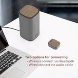 Computer Speakers with Wireless Touch Control Pod for PC Laptop/Desktop Wireless Stereo Gaming Speakers