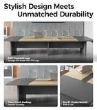 Anzhap 10FT Conference Table for 10 People, Executive Office Table