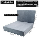 Lxztayuk 20x20x4 Inch Recliner Cushions for Elderly, Gray Extra Large Seat Cushion, Non-Slip Recliner Cushion