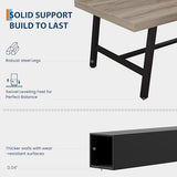 GarveeHome Industrial Dining Table for 6-8 People, 70.87" Long Kitchen Table